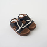 Mini Trekker Sandals in Navy