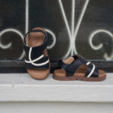Mini Trekker Sandals in Navy